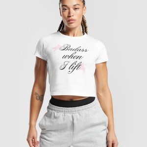 COPY - Gymshark when I lift crop top